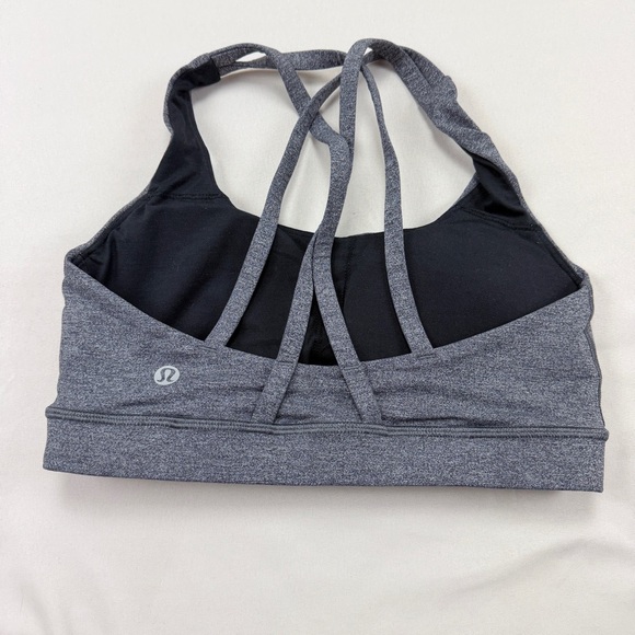 Lululemon Athletica Charcoal Strappy Sports Bra - Picture 2 of 5